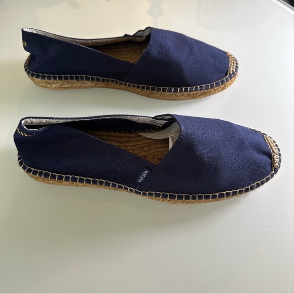 NWOB Viscata Barceloneta Canvas Espadrille Flats Navy Blue Size 43 Parisian - Picture 9 of 10